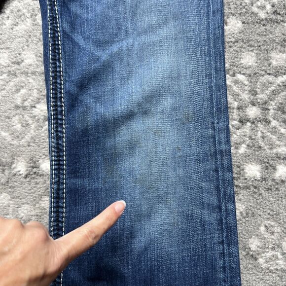 BKE Aiden Jeans Mens 28R (29x31.5) Dark Wash Straight Leg Modern Pocket Detail - Picture 4 of 13